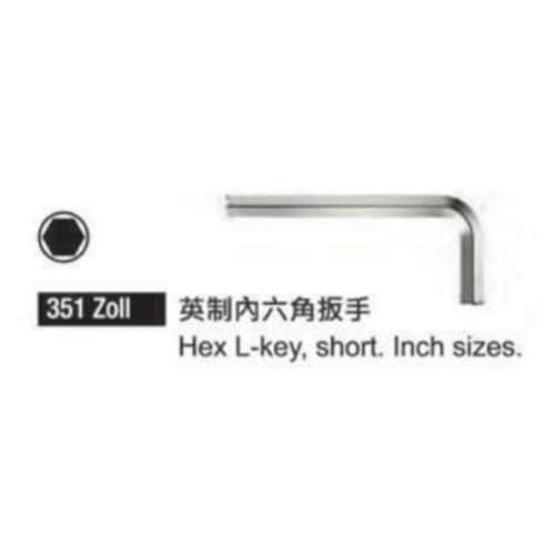 351 Zoll 英制內六角板手